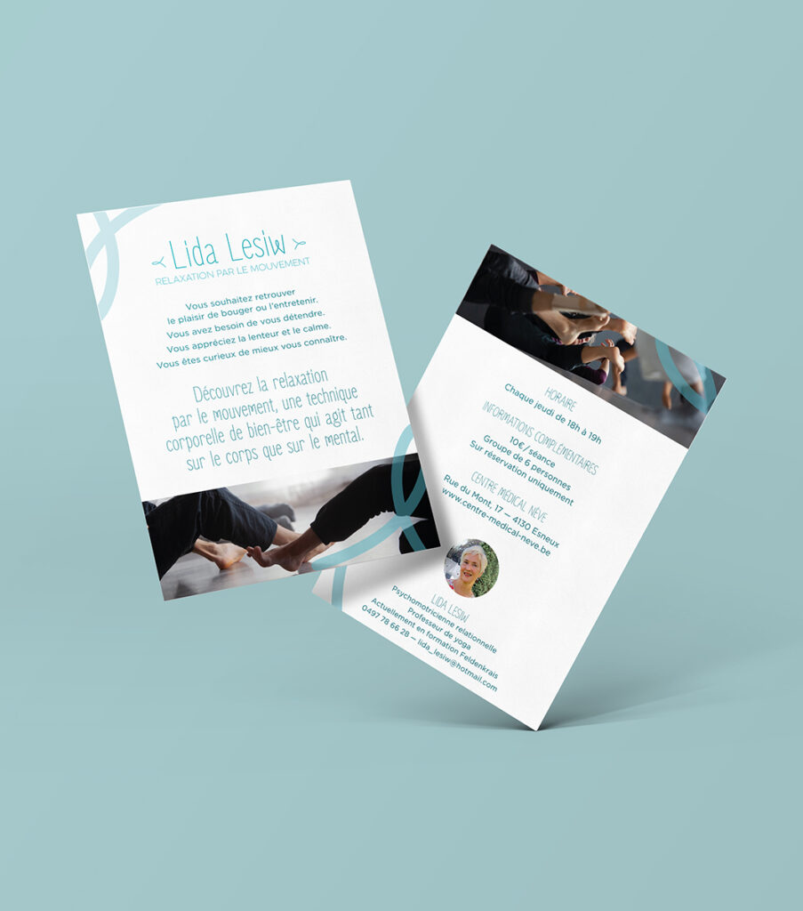 Flyer A6 pour relaxation par le mouvement